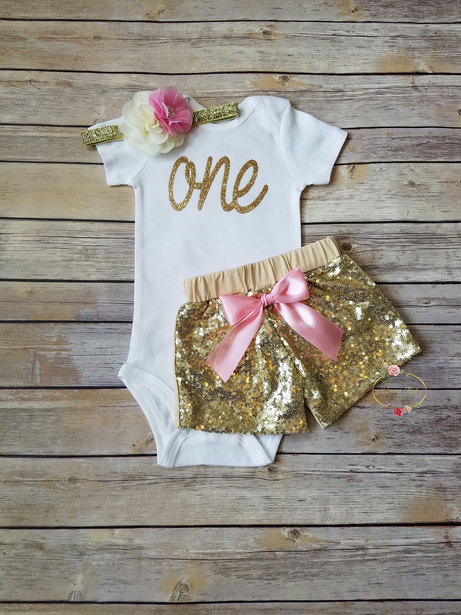 Rose gold sale first birthday outfit