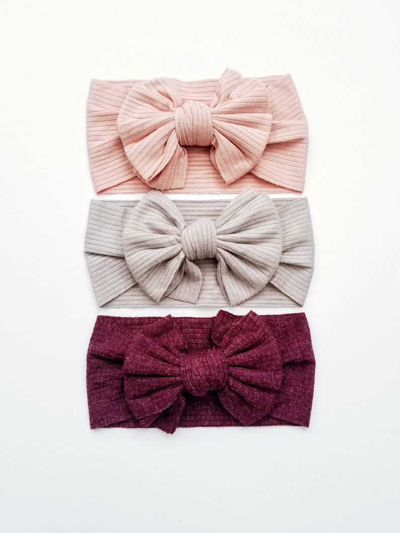 Layered Bow Headwrap - Adassa Rose