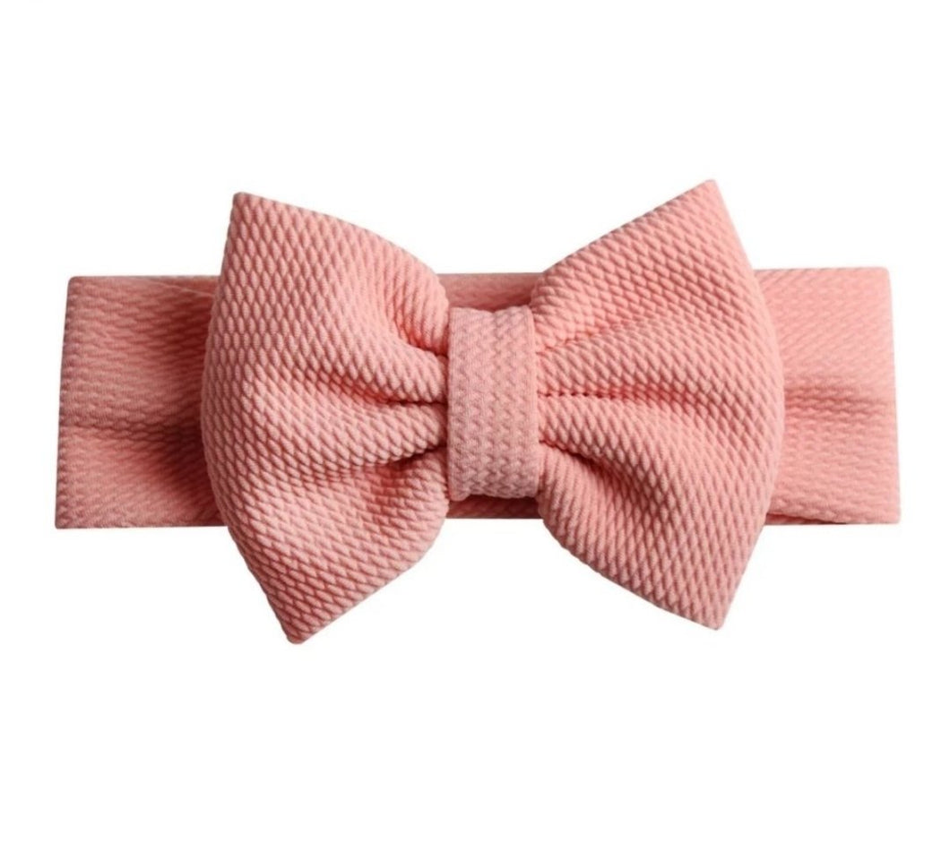 Emma Bow Headwrap Vintage Peach - Adassa Rose