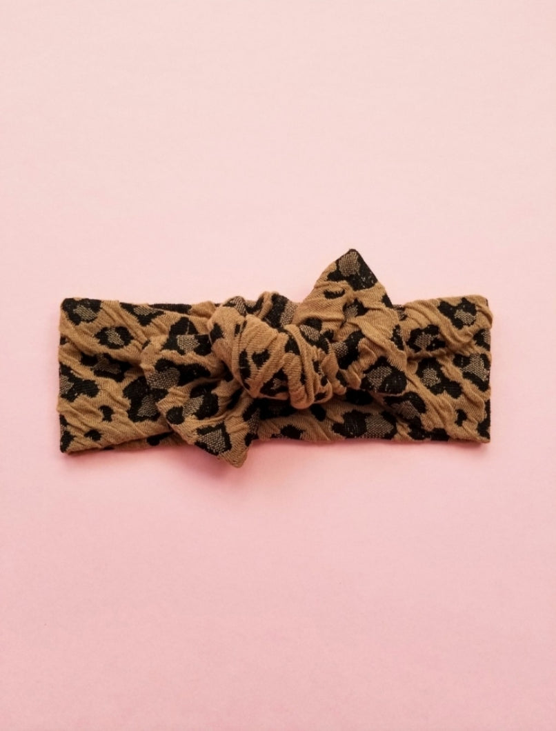 Leopard Head Wrap - Camel - Adassa Rose